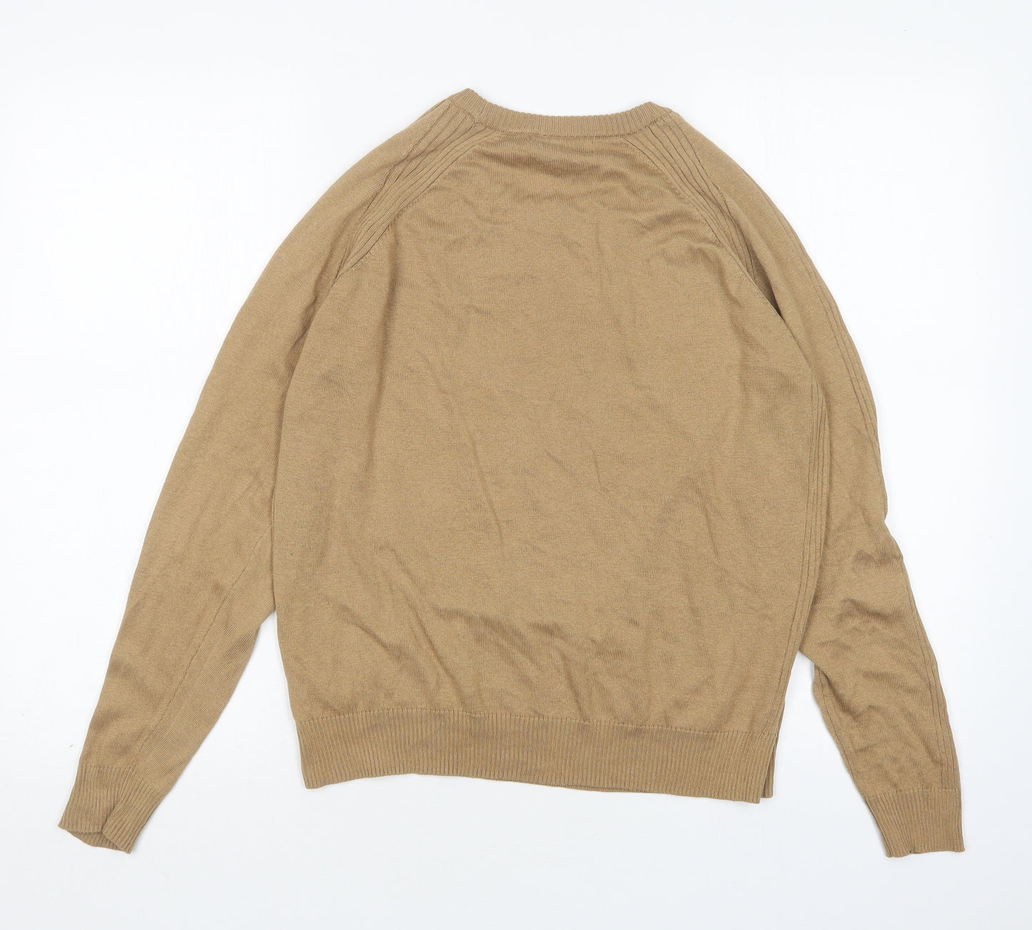 NEXT Womens Beige Round Neck  Polyester Pullover Jumper Size M