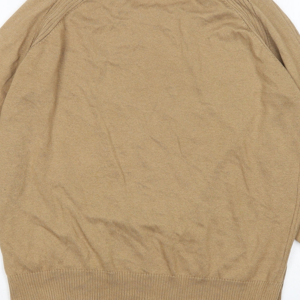 NEXT Womens Beige Round Neck  Polyester Pullover Jumper Size M