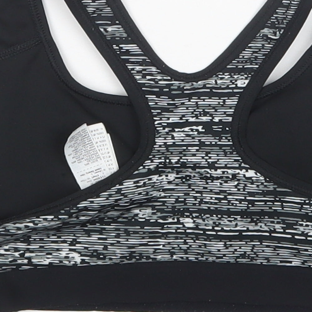 Nike Womens Grey  Polyester Cropped Tank Size L Round Neck