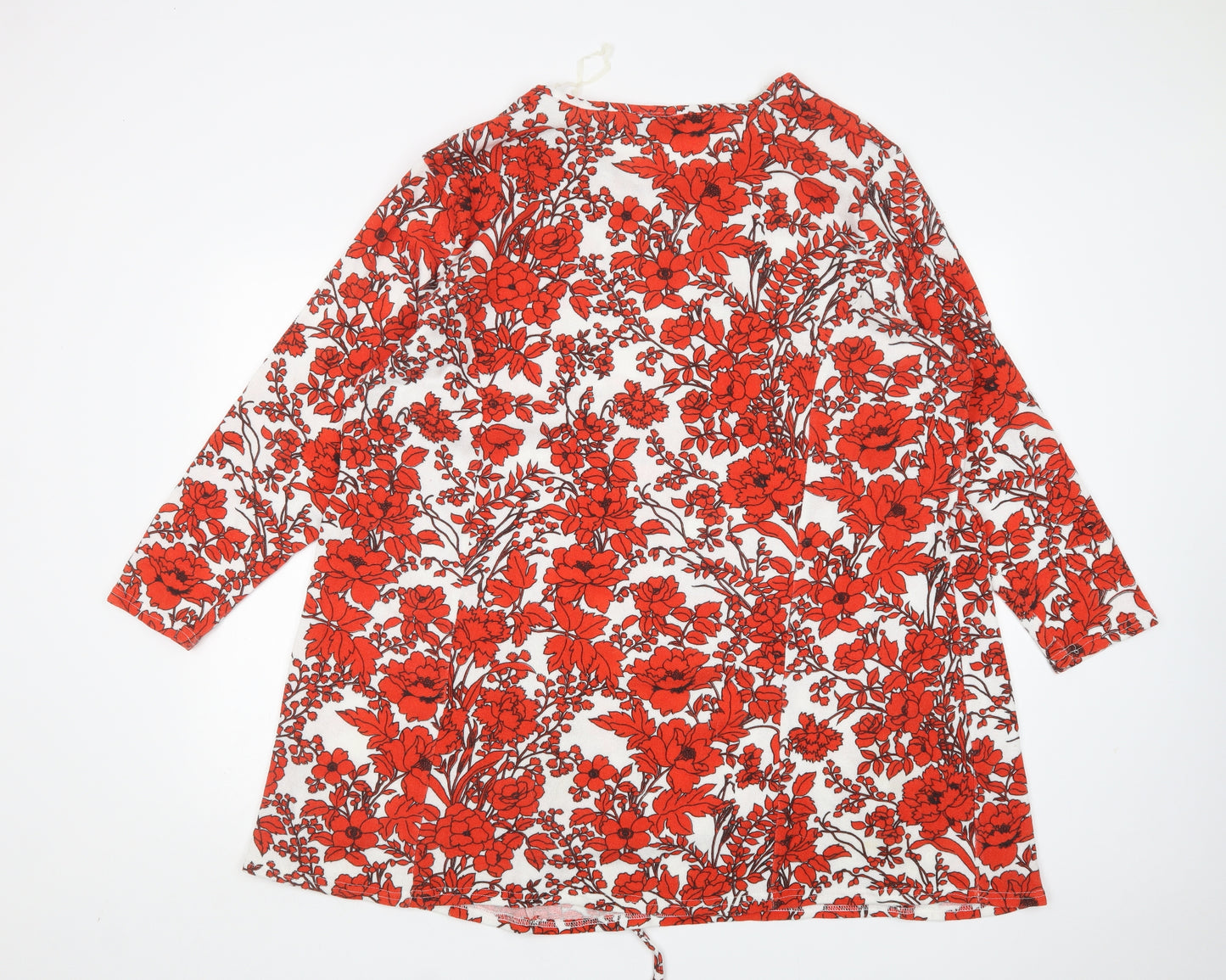 Pure Elegance  Womens Multicoloured Floral  Jumper Dress  Size 26  Round Neck