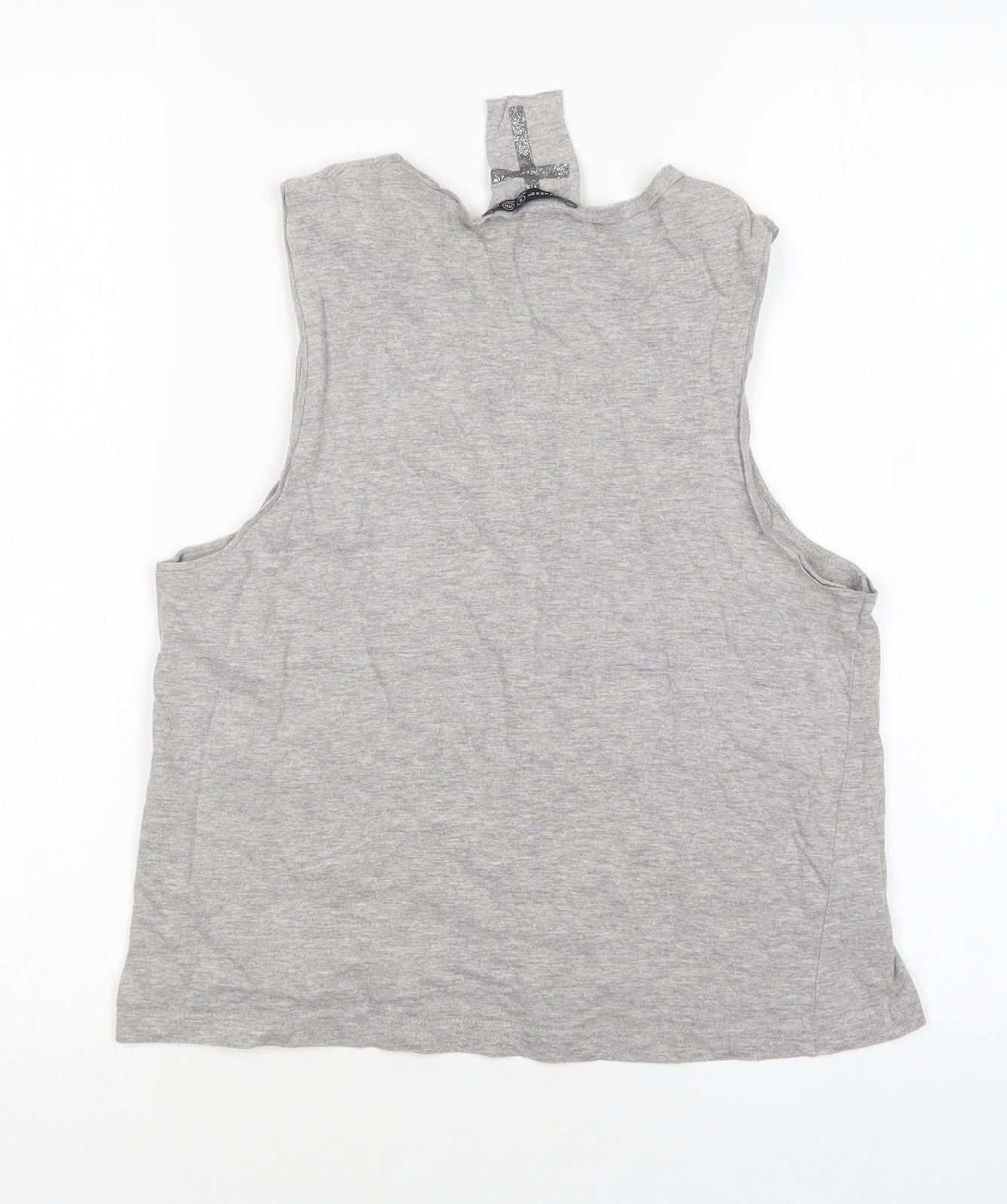 Atmosphere Womens Grey   Basic Tank Size 8 Round Neck
