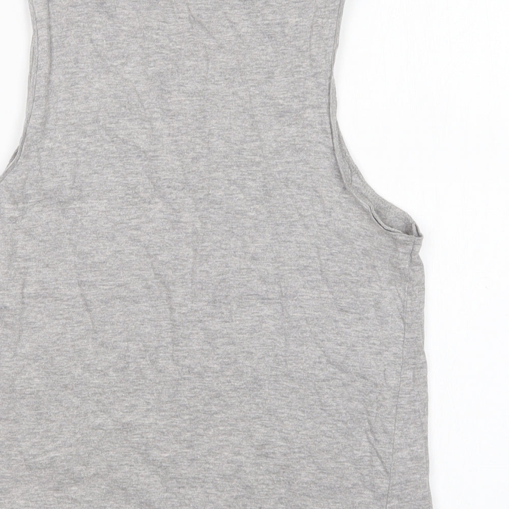 Atmosphere Womens Grey   Basic Tank Size 8 Round Neck
