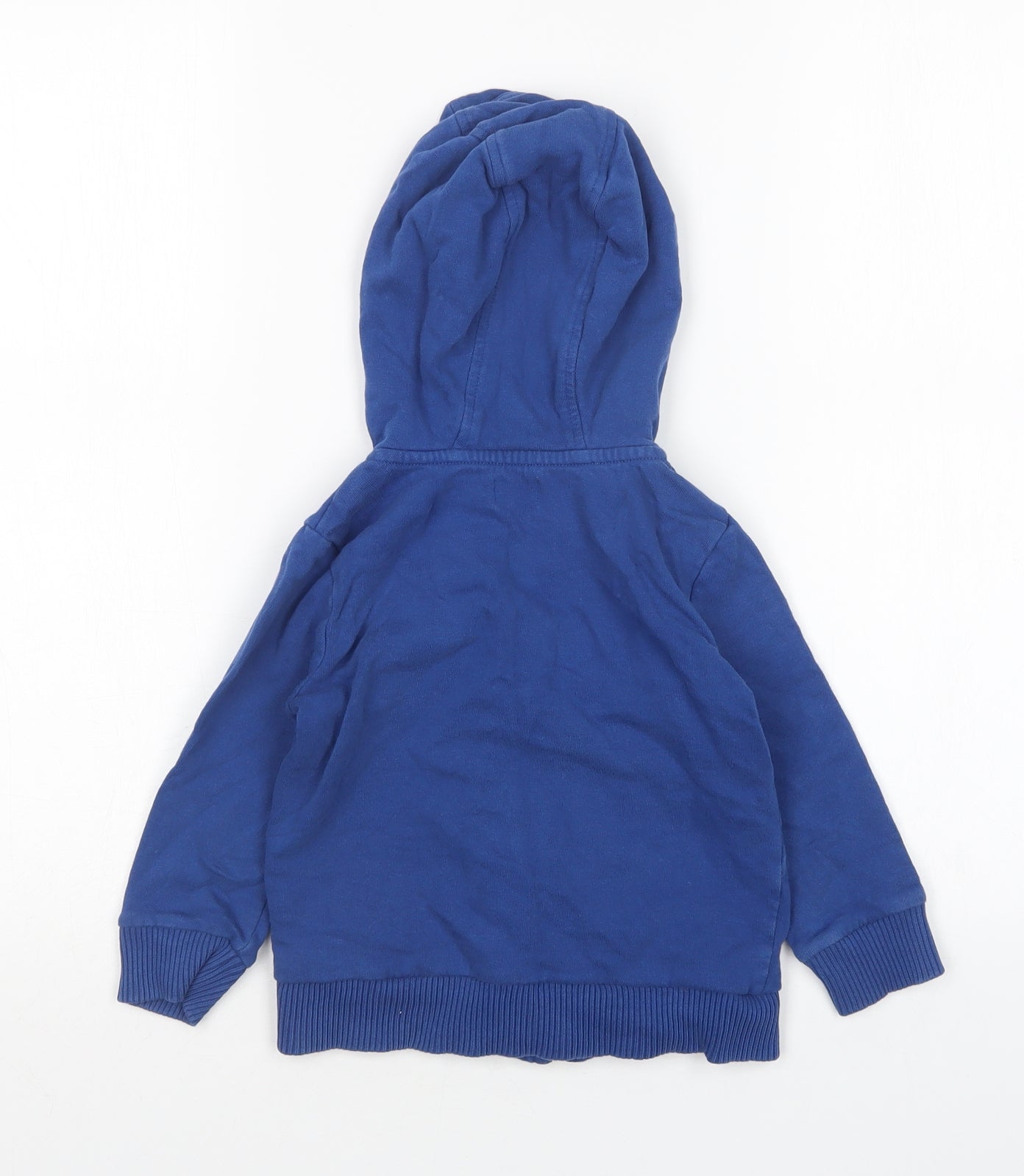 F&F Boys Blue  Cotton Full Zip Hoodie Size 3-4 Years