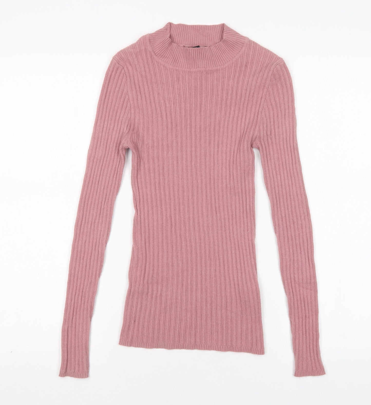 Atmosphere Womens Pink Round Neck  Viscose Pullover Jumper Size 12