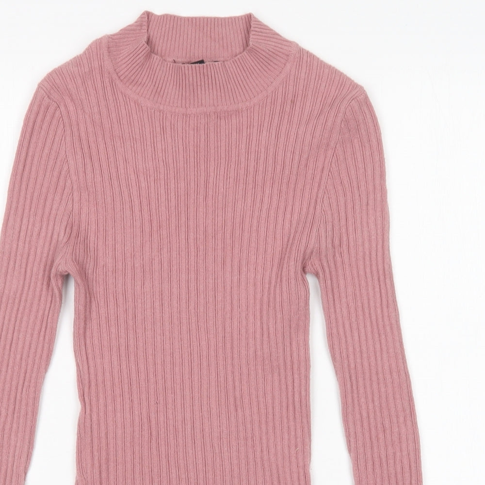Atmosphere Womens Pink Round Neck  Viscose Pullover Jumper Size 12