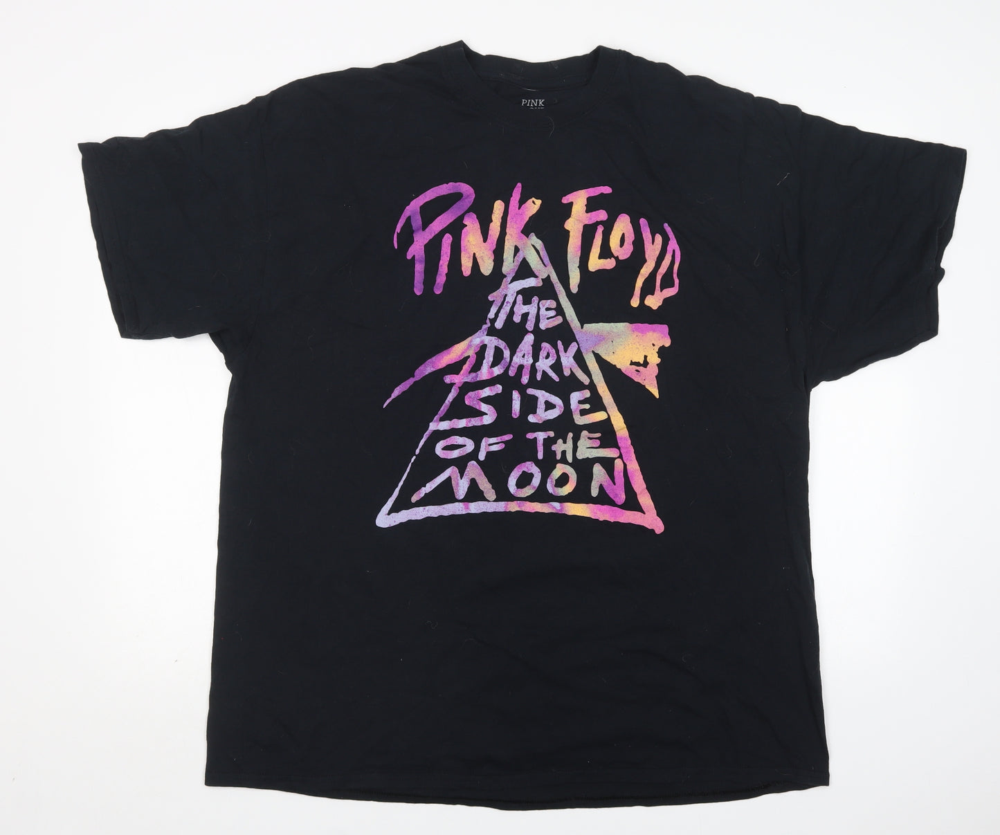 Pink Floyd Mens Black  Cotton  T-Shirt Size 2XL Round Neck  - Pink Floyd