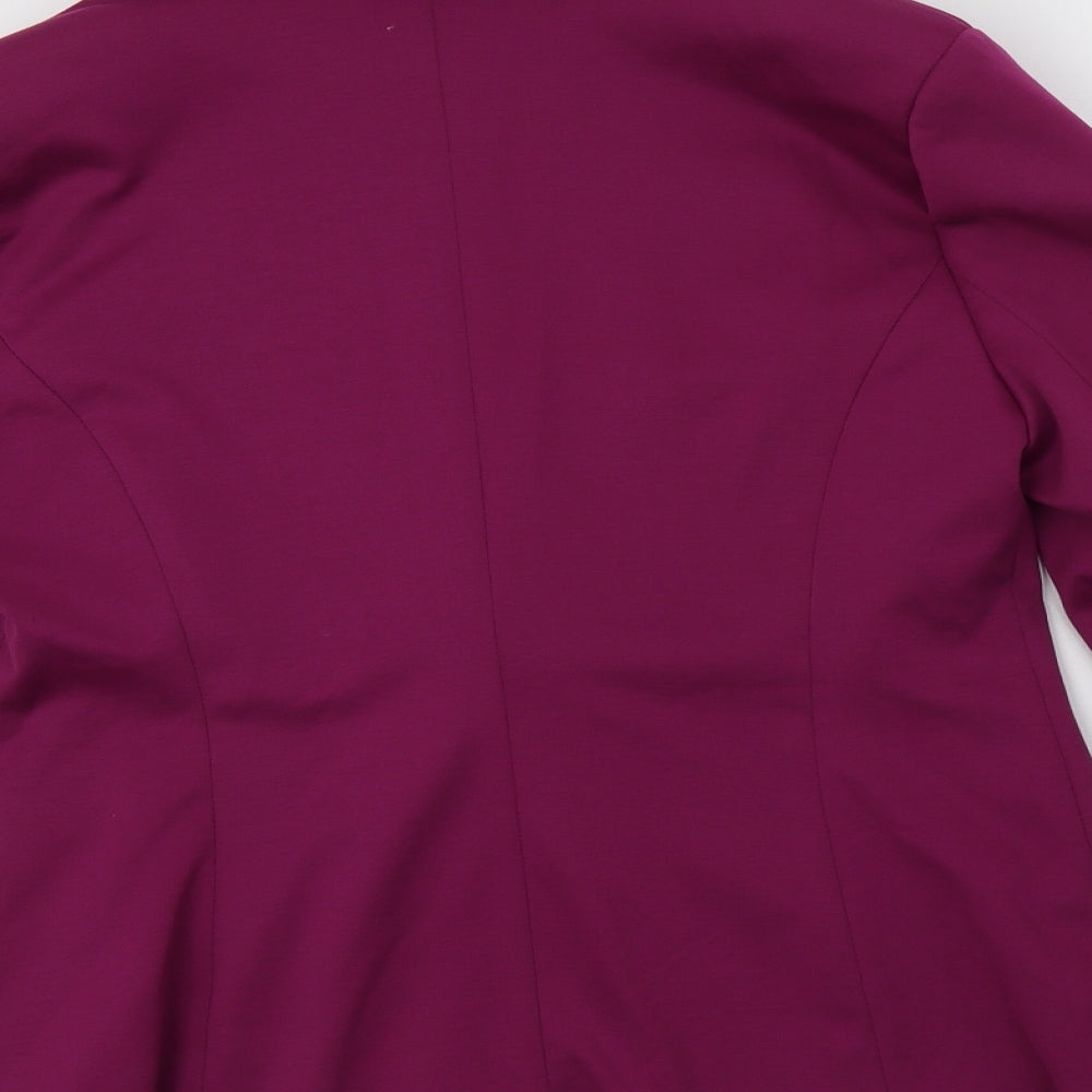 FIGL Womens Purple   Jacket Blazer Size M  Button