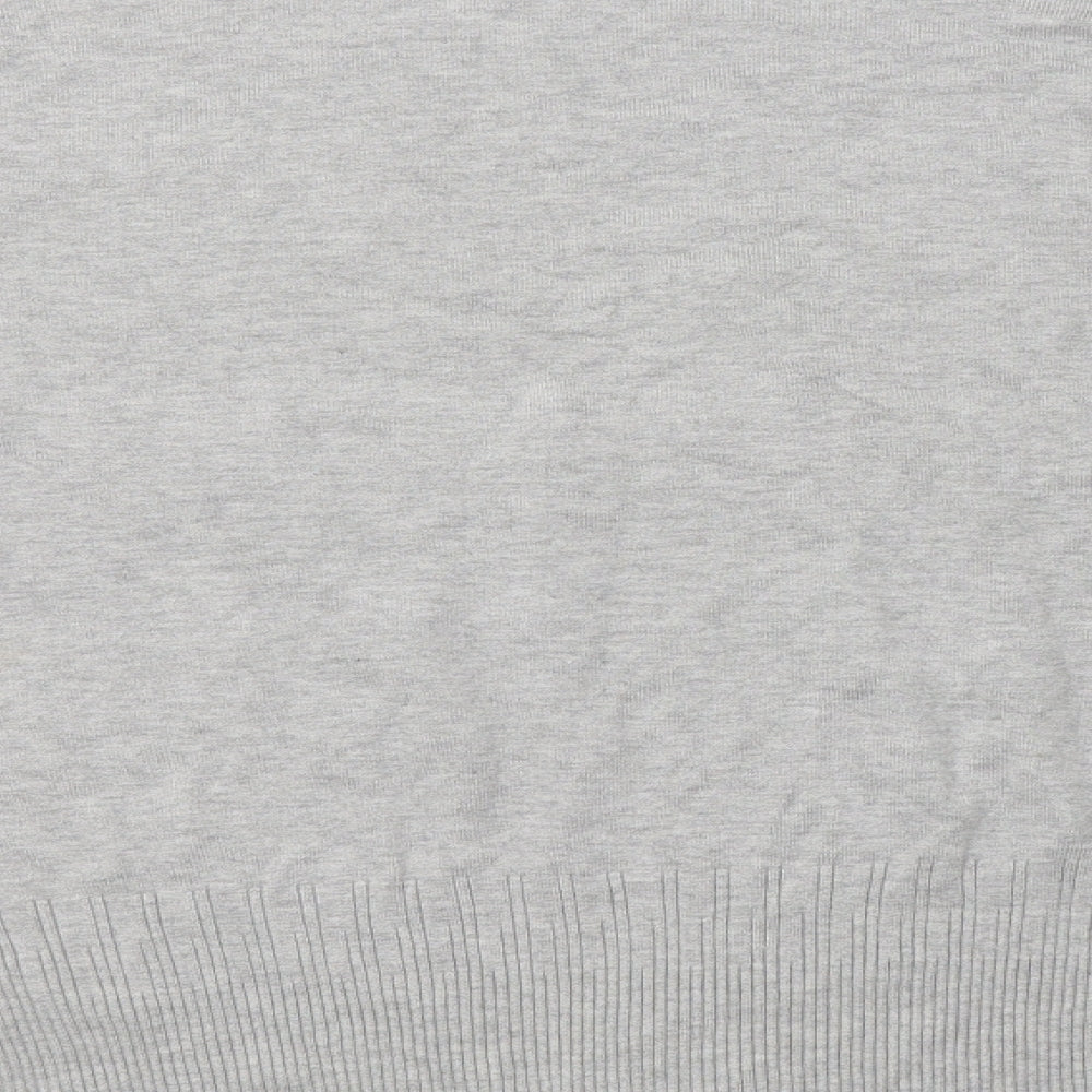 Dorothy Perkins Womens Grey Roll Neck  Viscose Pullover Jumper Size 12