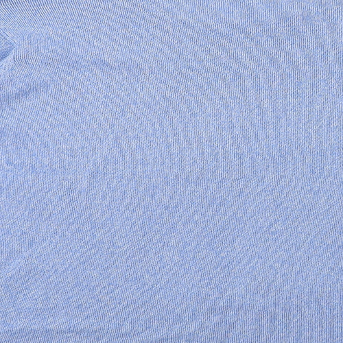 Jumper Womens Blue Crew Neck  Cotton Pullover Jumper Size M
