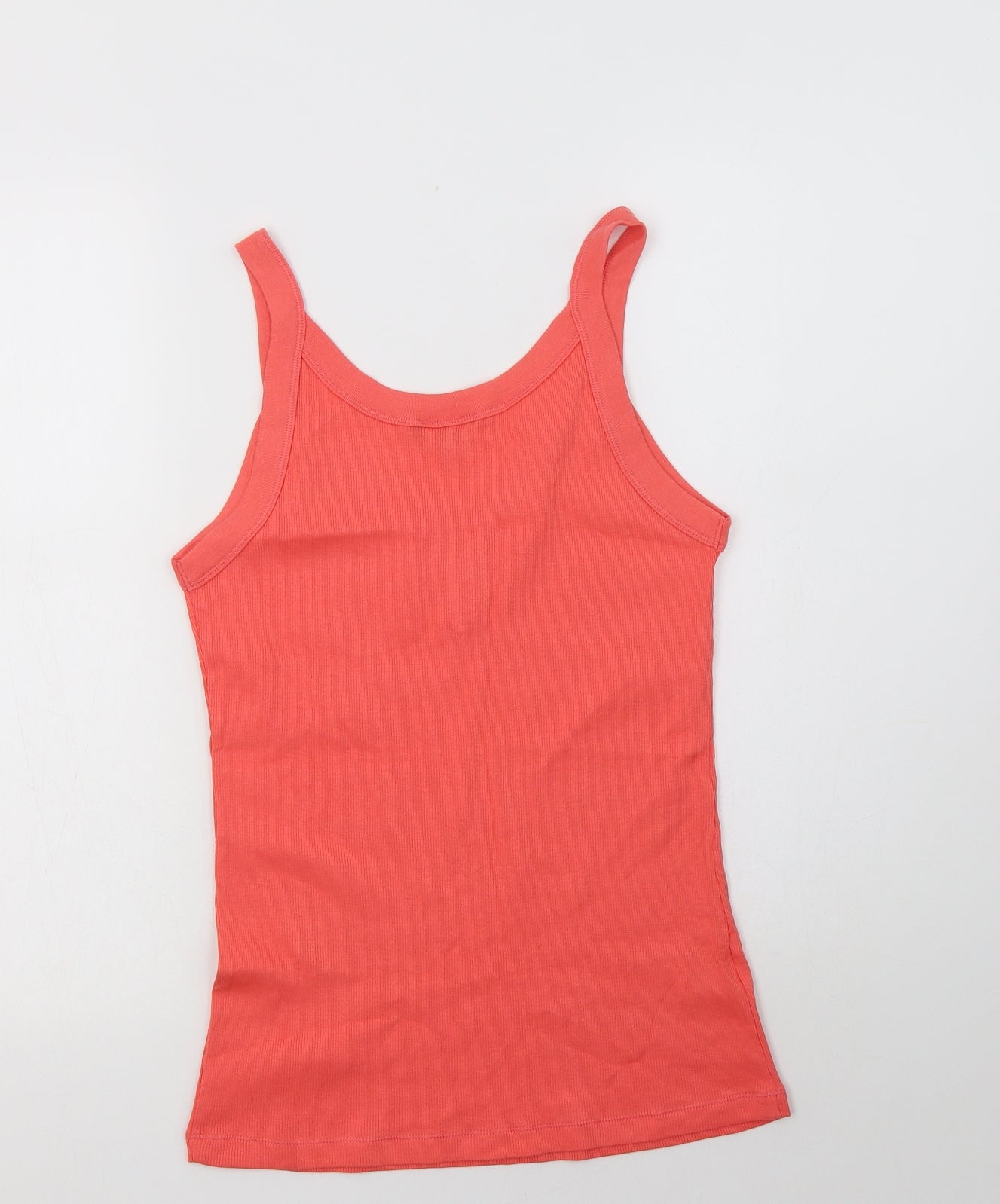 Papaya Womens Pink  Cotton Basic Tank Size 14 V-Neck