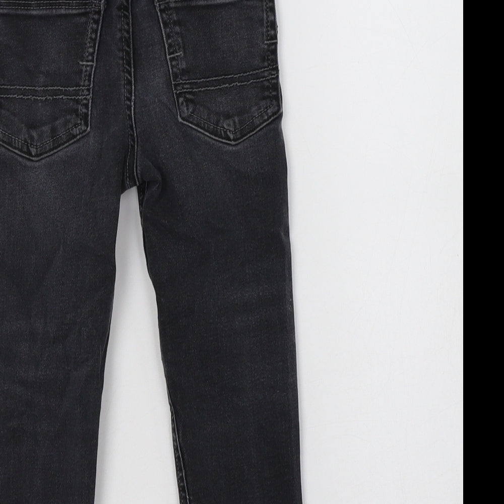 George Boys Grey  Cotton Skinny Jeans Size 3-4 Years  Regular Button