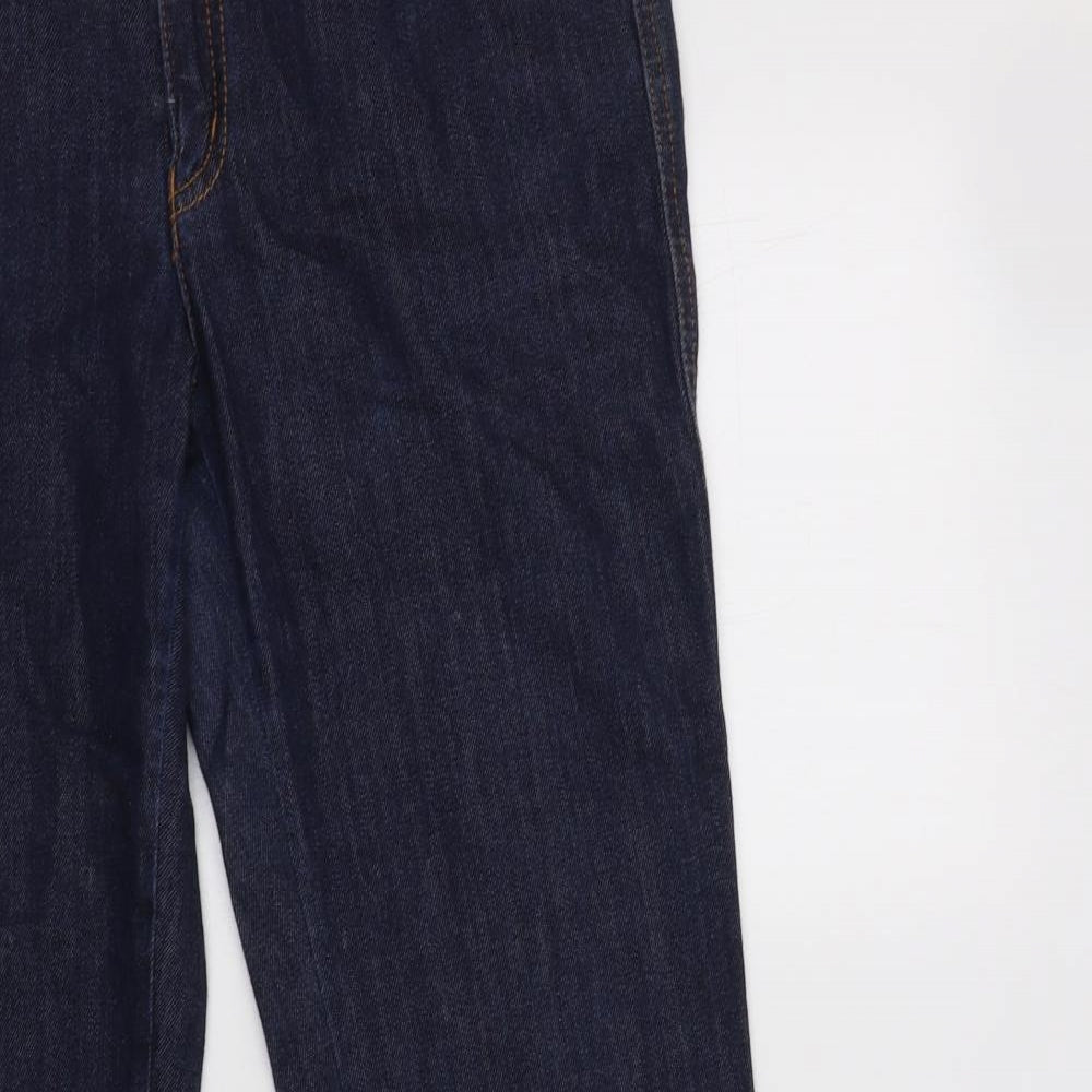 Armani Jeans Mens Blue  Cotton Straight Jeans Size 30 L30 in Regular Button