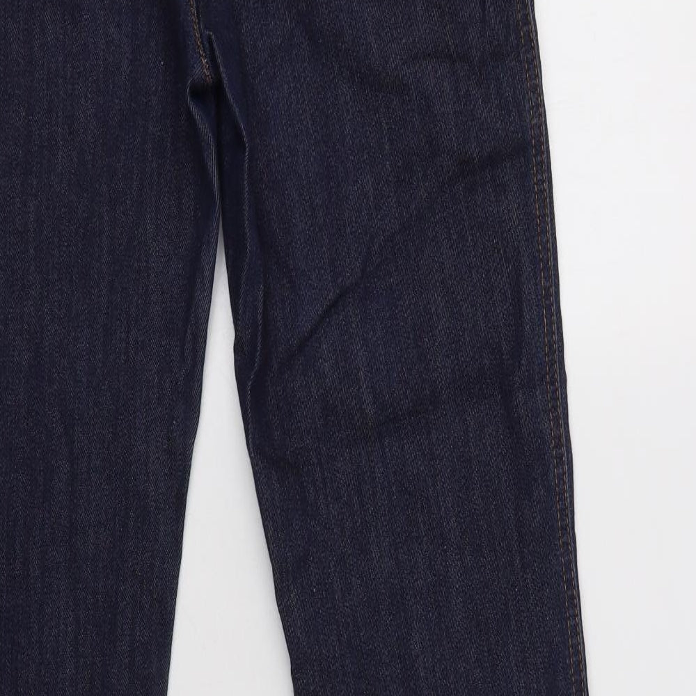 Armani Jeans Mens Blue  Cotton Straight Jeans Size 30 L30 in Regular Button