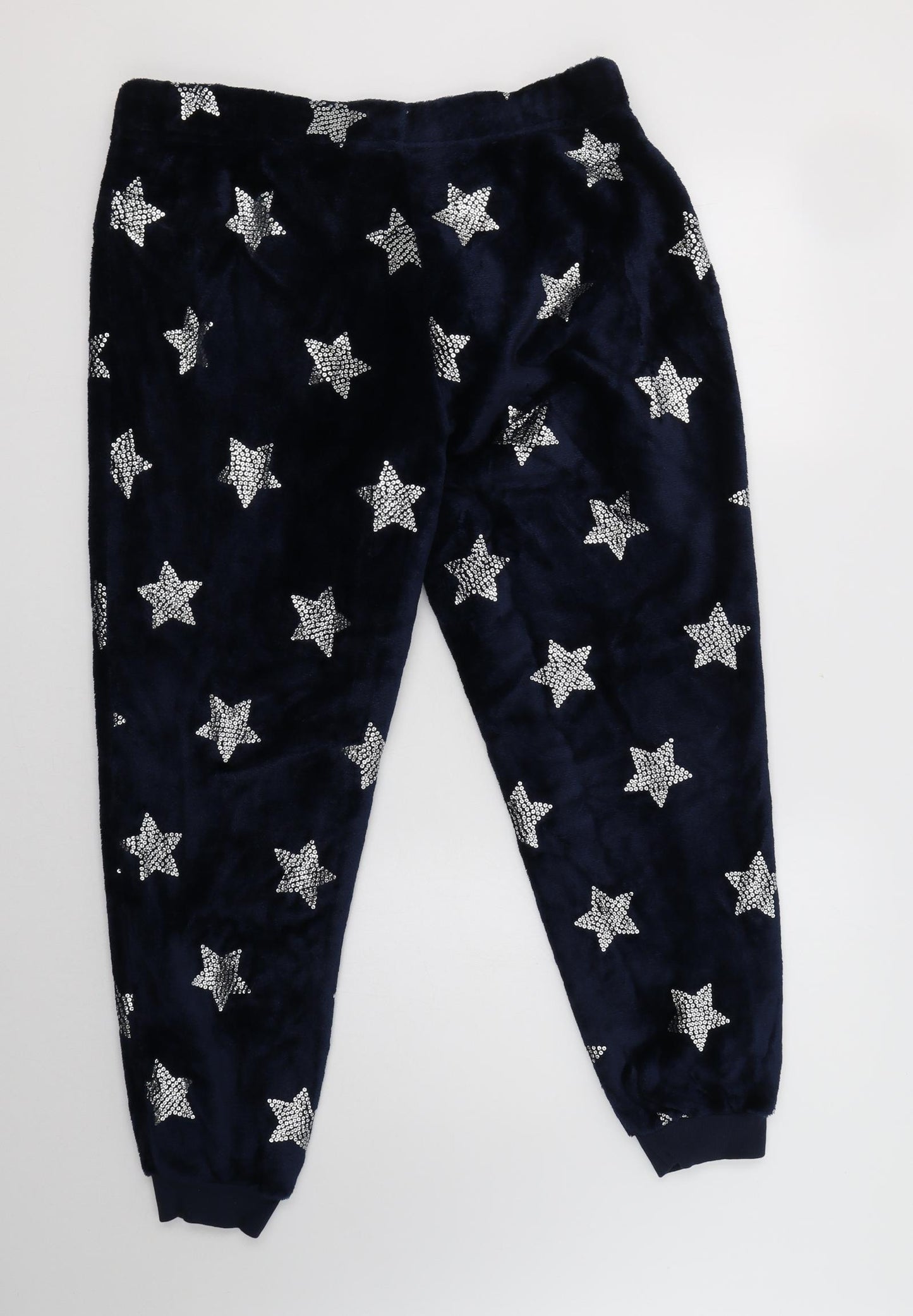 Debenhams Womens Blue Geometric Polyester  Pyjama Pants Size 18   - Star Print