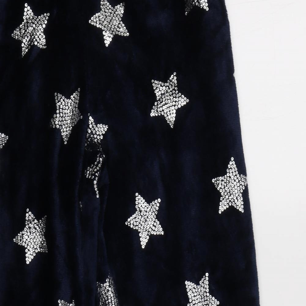 Debenhams Womens Blue Geometric Polyester  Pyjama Pants Size 18   - Star Print
