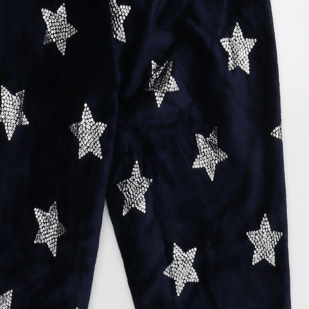 Debenhams Womens Blue Geometric Polyester  Pyjama Pants Size 18   - Star Print