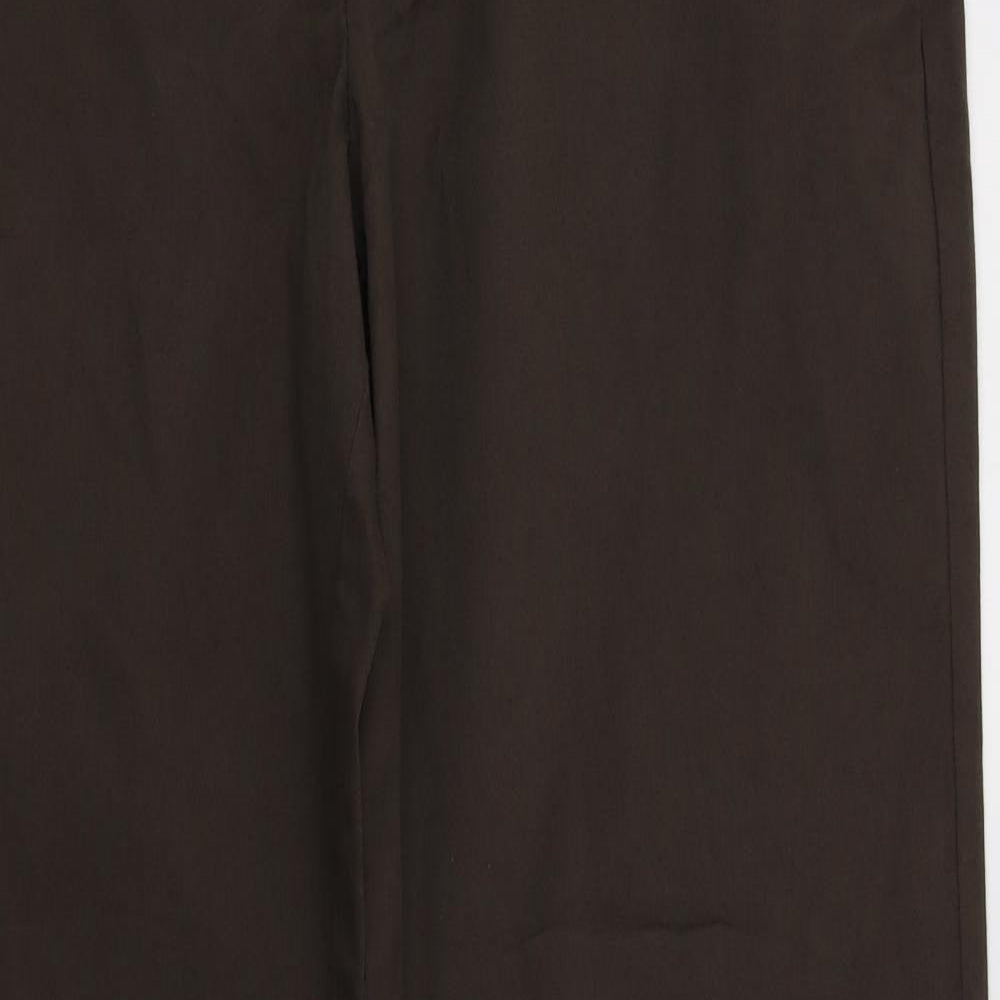 TU Mens Brown  Cotton Chino Trousers Size 40 L32 in Regular Button