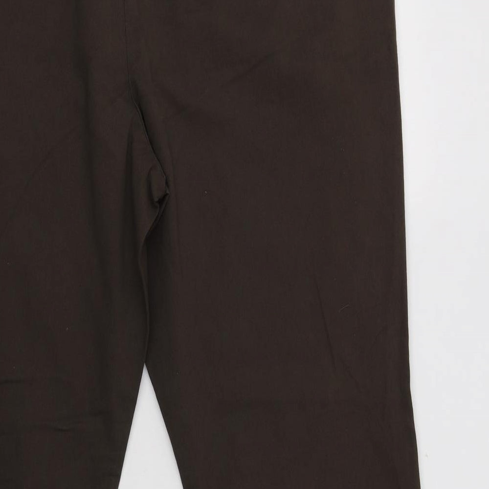 TU Mens Brown  Cotton Chino Trousers Size 40 L32 in Regular Button