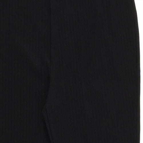 Papaya Womens Black Striped  Trousers  Size 21 in L25 in Regular  - Same colour vertical pattern stripe