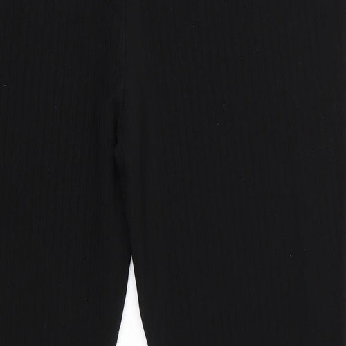 Papaya Womens Black Striped  Trousers  Size 21 in L25 in Regular  - Same colour vertical pattern stripe