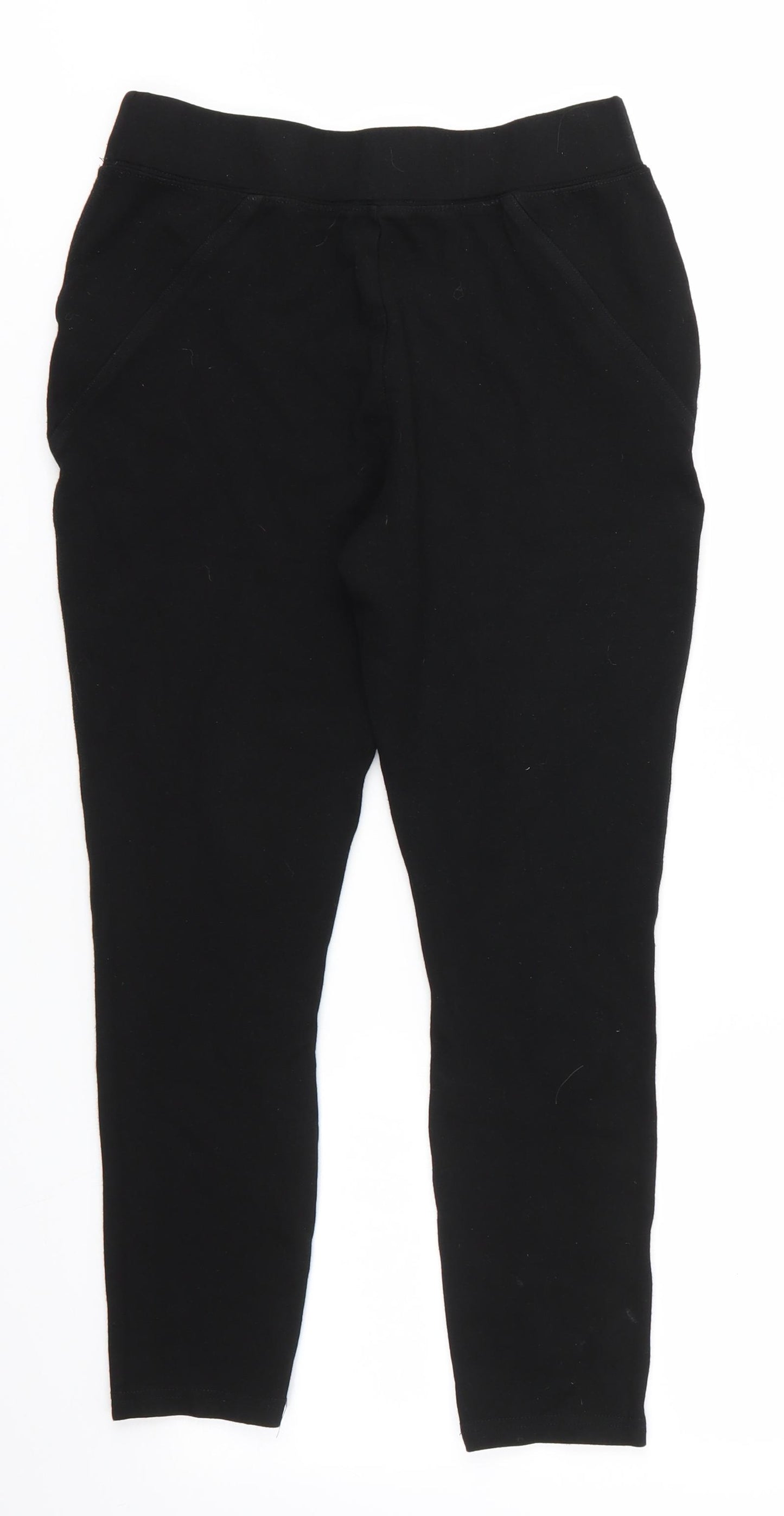 New Look Womens Black  Viscose Jegging Trousers Size 12 L23 in Regular  - Cropped Soft texture