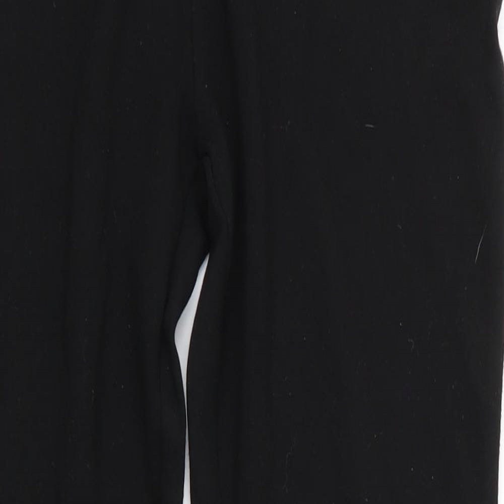 New Look Womens Black  Viscose Jegging Trousers Size 12 L23 in Regular  - Cropped Soft texture