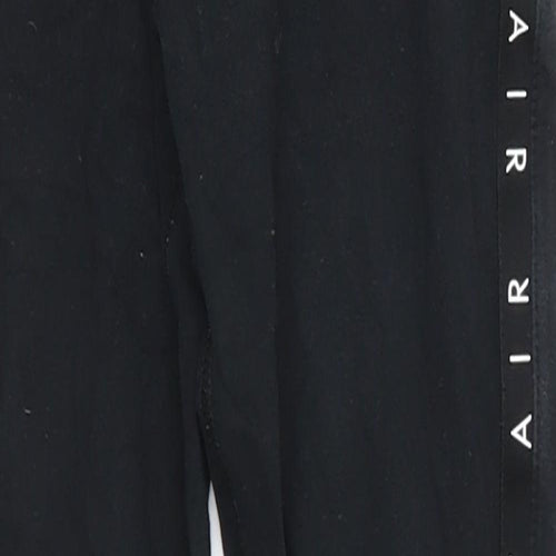 Nike Girls Black  Cotton Jegging Trousers Size 9 Months  Regular  - Legging Nike Air Graphic