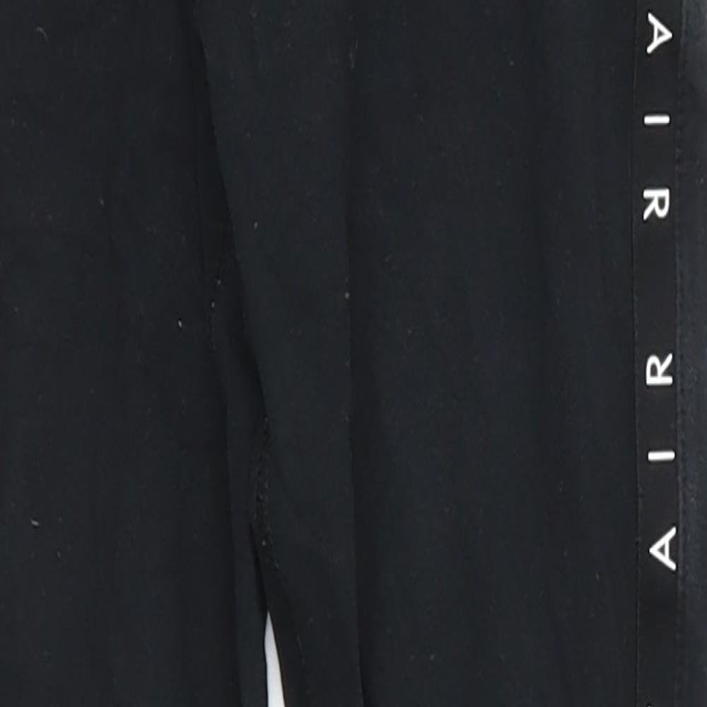 Nike Girls Black  Cotton Jegging Trousers Size 9 Months  Regular  - Legging Nike Air Graphic