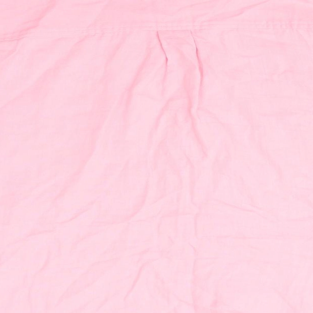 Florence and Fred Womens Pink  Cotton Basic Button-Up Size 12 Collared - Candy Pink soft texture