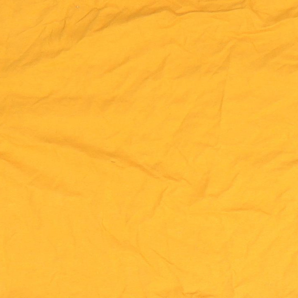 New Look 915 Generation Girls Gold  Cotton Basic T-Shirt Size 14-15 Years Round Neck Pullover - Yellow Gold Colour Busy doing nothing