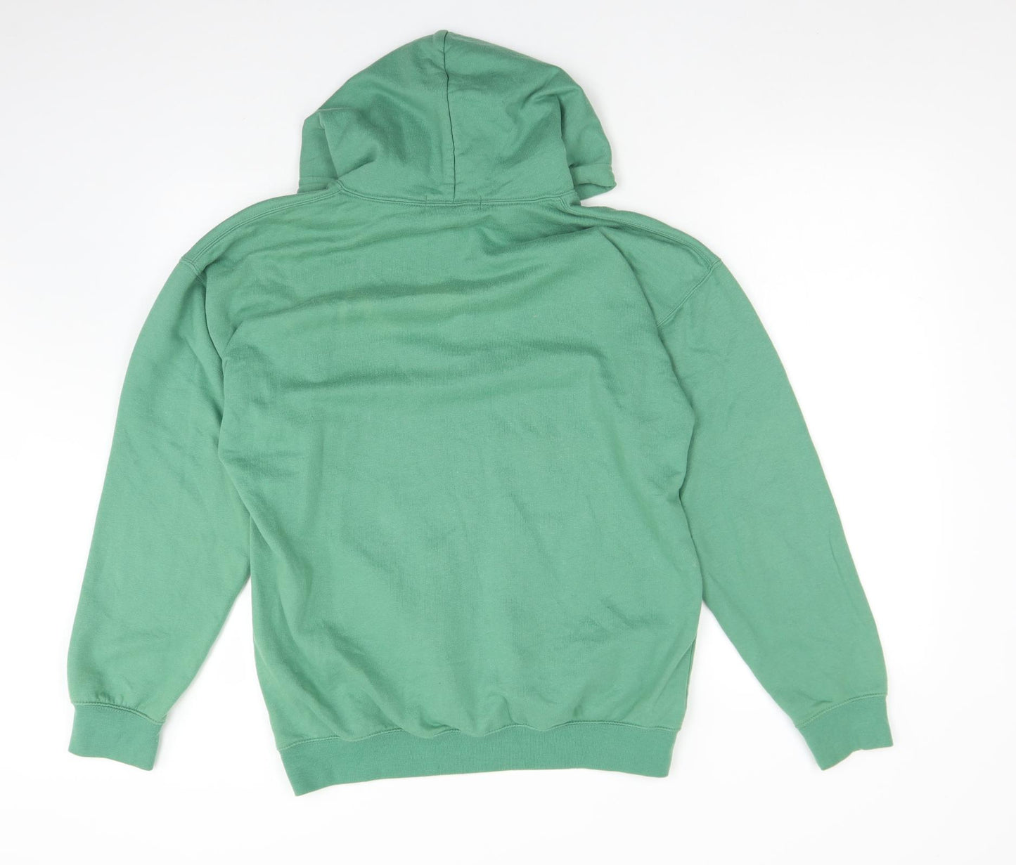 I SAW IT FIRST Womens Green  Cotton Pullover Hoodie Size M