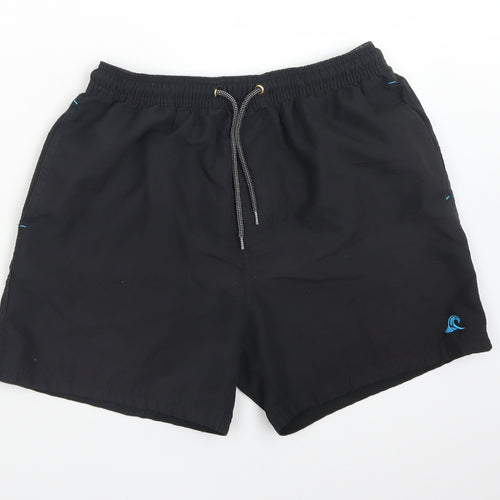 AUTHENTIC CASUAL WEAR Mens Black   Bermuda Shorts Size M  Regular  - SWIMMING SHORTS