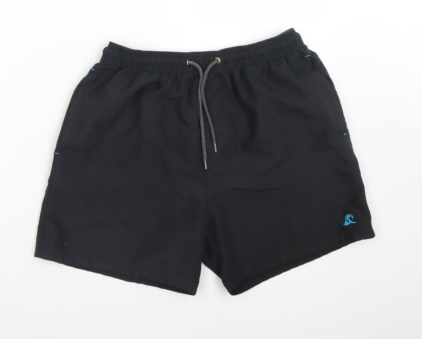 AUTHENTIC CASUAL WEAR Mens Black   Bermuda Shorts Size M  Regular  - SWIMMING SHORTS