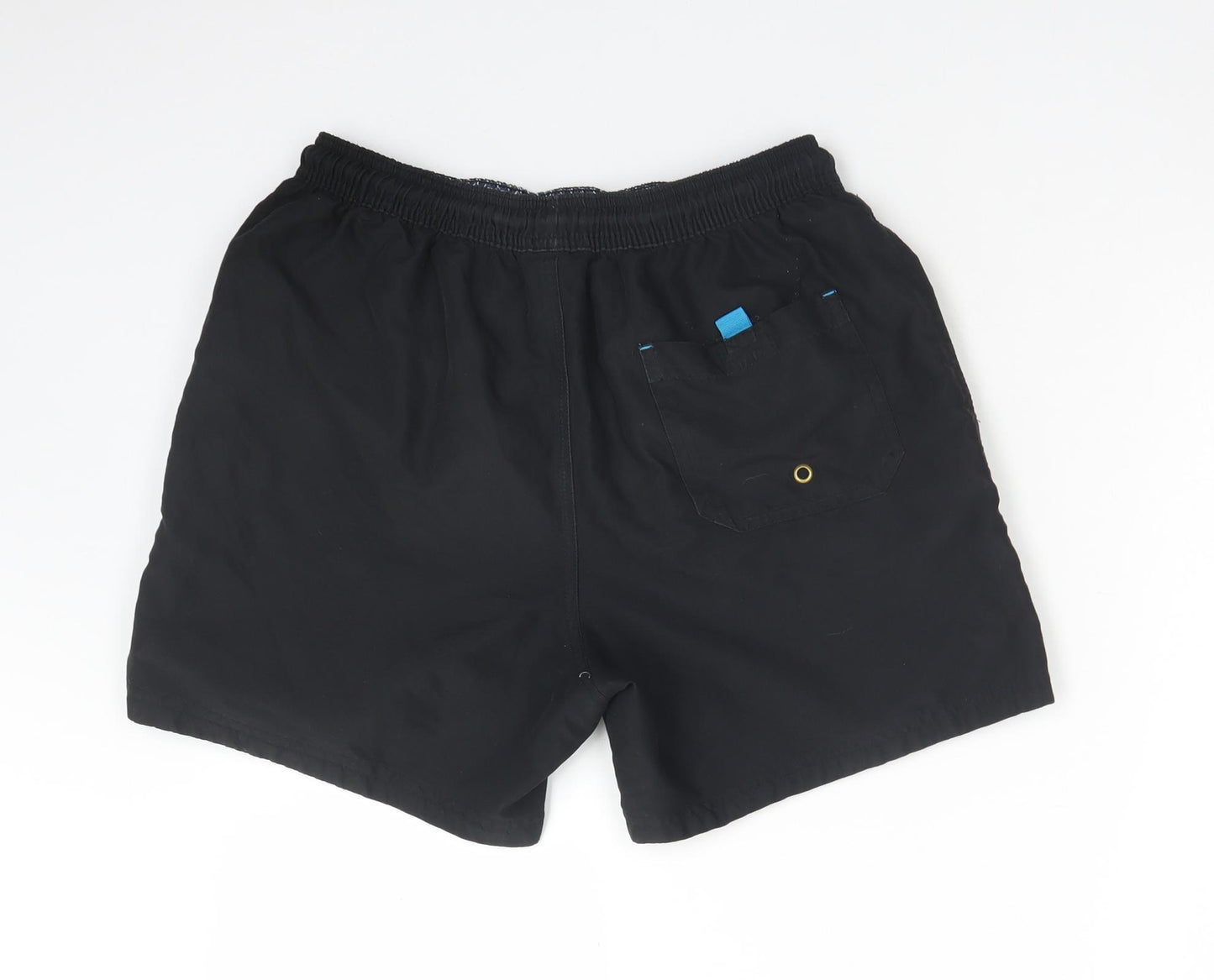 AUTHENTIC CASUAL WEAR Mens Black   Bermuda Shorts Size M  Regular  - SWIMMING SHORTS