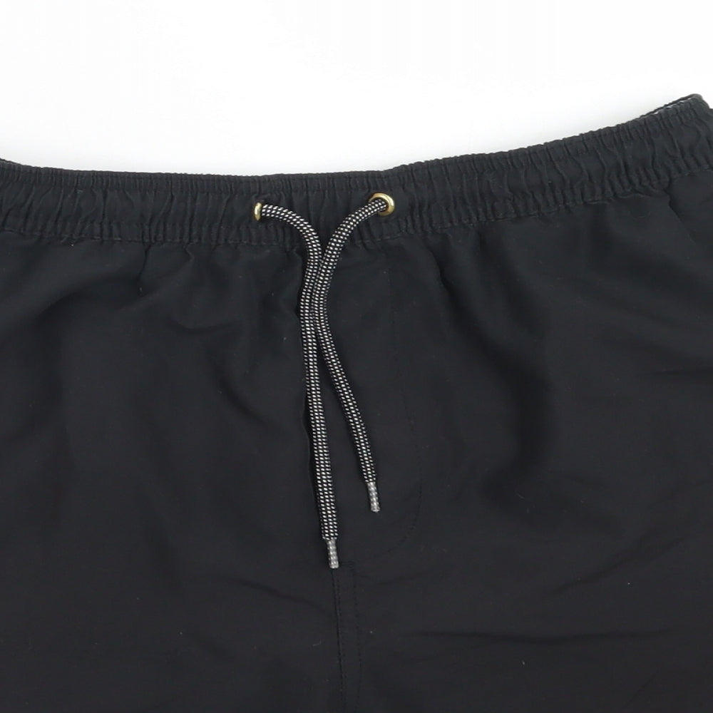 AUTHENTIC CASUAL WEAR Mens Black   Bermuda Shorts Size M  Regular  - SWIMMING SHORTS