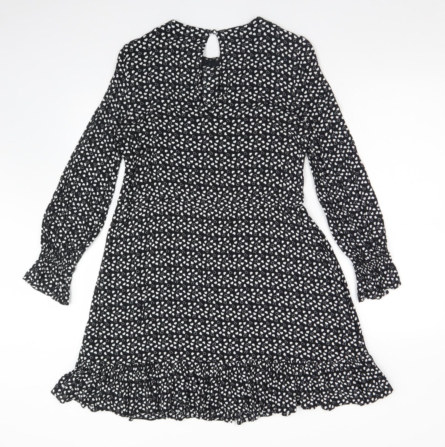 & Other Stories Womens Black  Viscose A-Line  Size 6  Round Neck