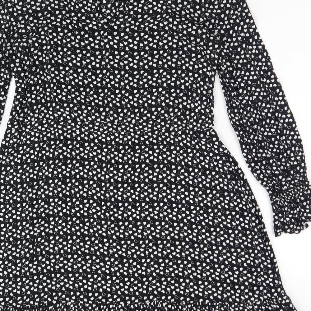 & Other Stories Womens Black  Viscose A-Line  Size 6  Round Neck