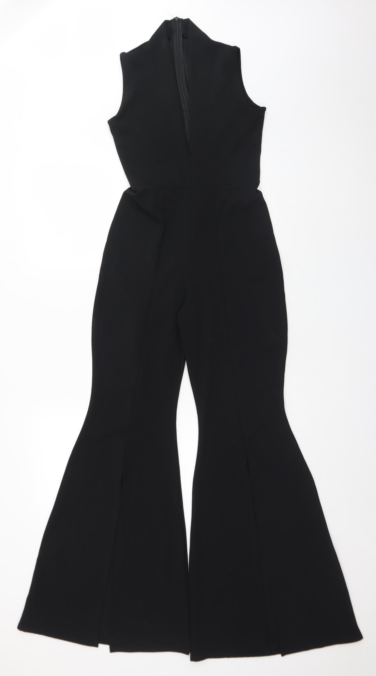 Missguided Womens Black  Polyester Jumpsuit One-Piece Size 10