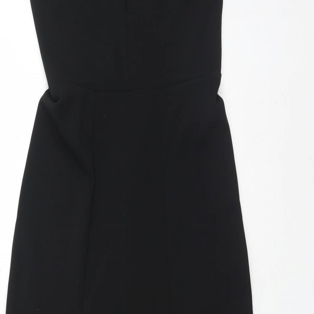 Missguided Womens Black  Polyester Jumpsuit One-Piece Size 10