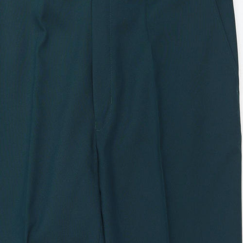 Preworn Mens Green  Polyester Dress Pants Trousers Size 42 L26 in Regular