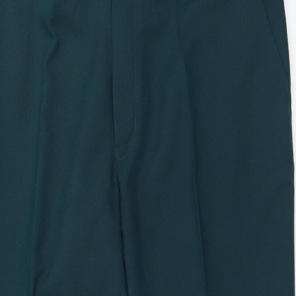 Preworn Mens Green  Polyester Dress Pants Trousers Size 42 L26 in Regular