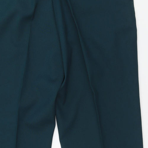 Preworn Mens Green  Polyester Dress Pants Trousers Size 42 L26 in Regular