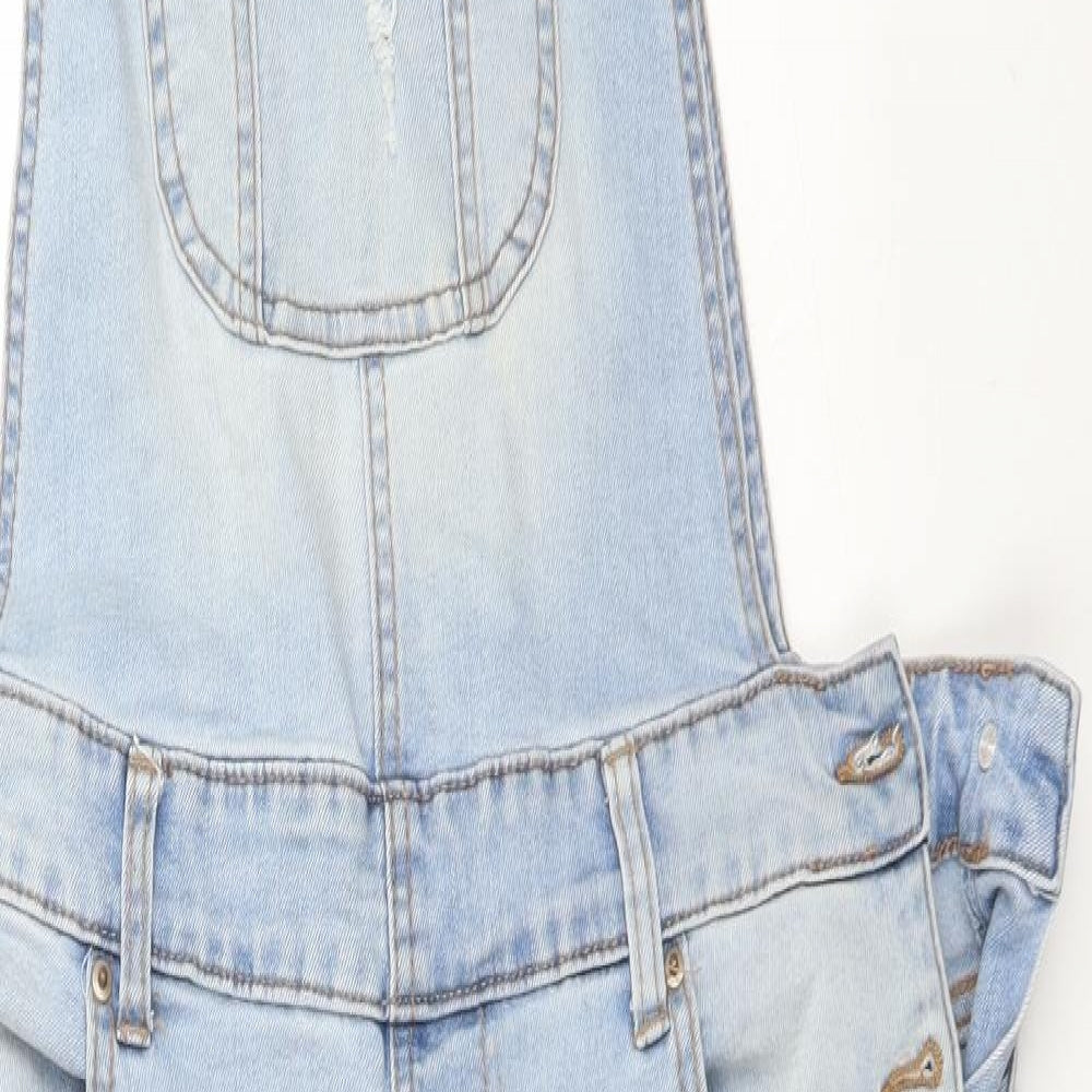 CI SONO Womens Blue  Cotton Dungaree One-Piece Size L