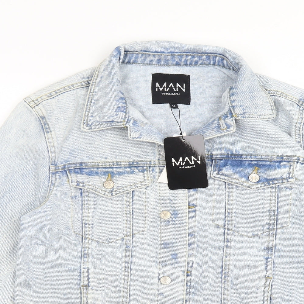 BOOHOO MAN Mens Blue   Jacket  Size M