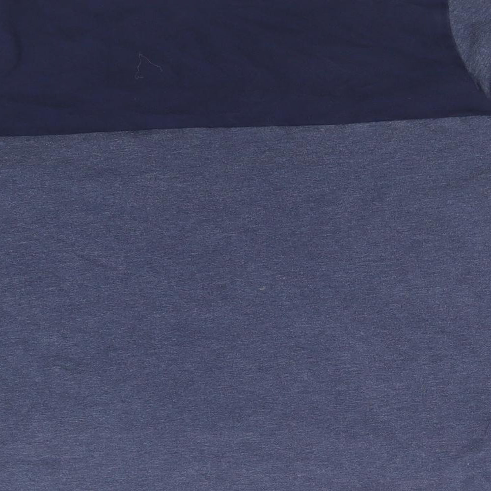 NEXT Boys Blue Colourblock Cotton  Pyjama Top Size 10 Years