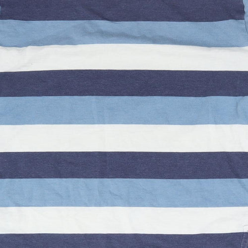 NEXT Boys Multicoloured Striped Cotton Basic T-Shirt Size 10 Years Crew Neck