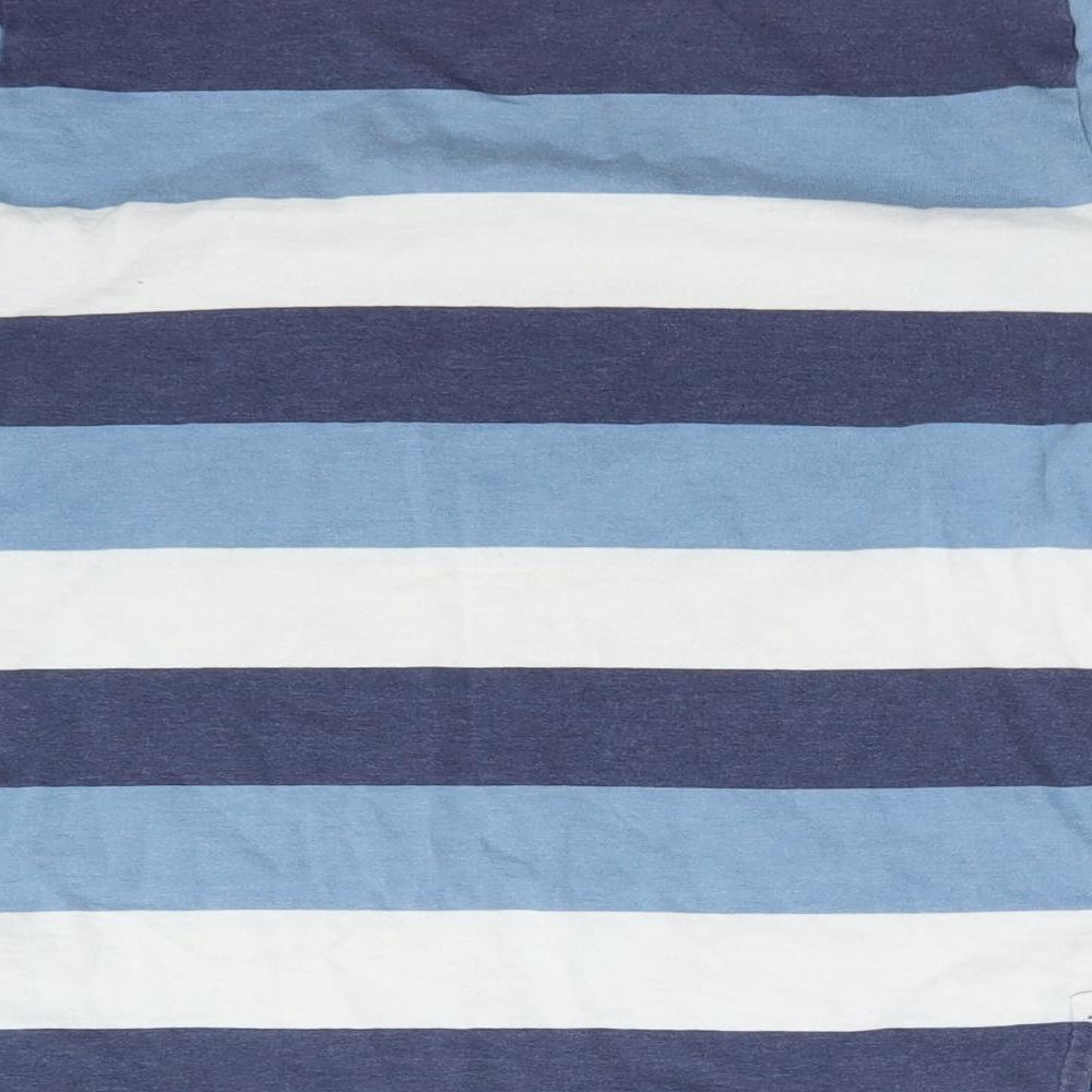 NEXT Boys Multicoloured Striped Cotton Basic T-Shirt Size 10 Years Crew Neck
