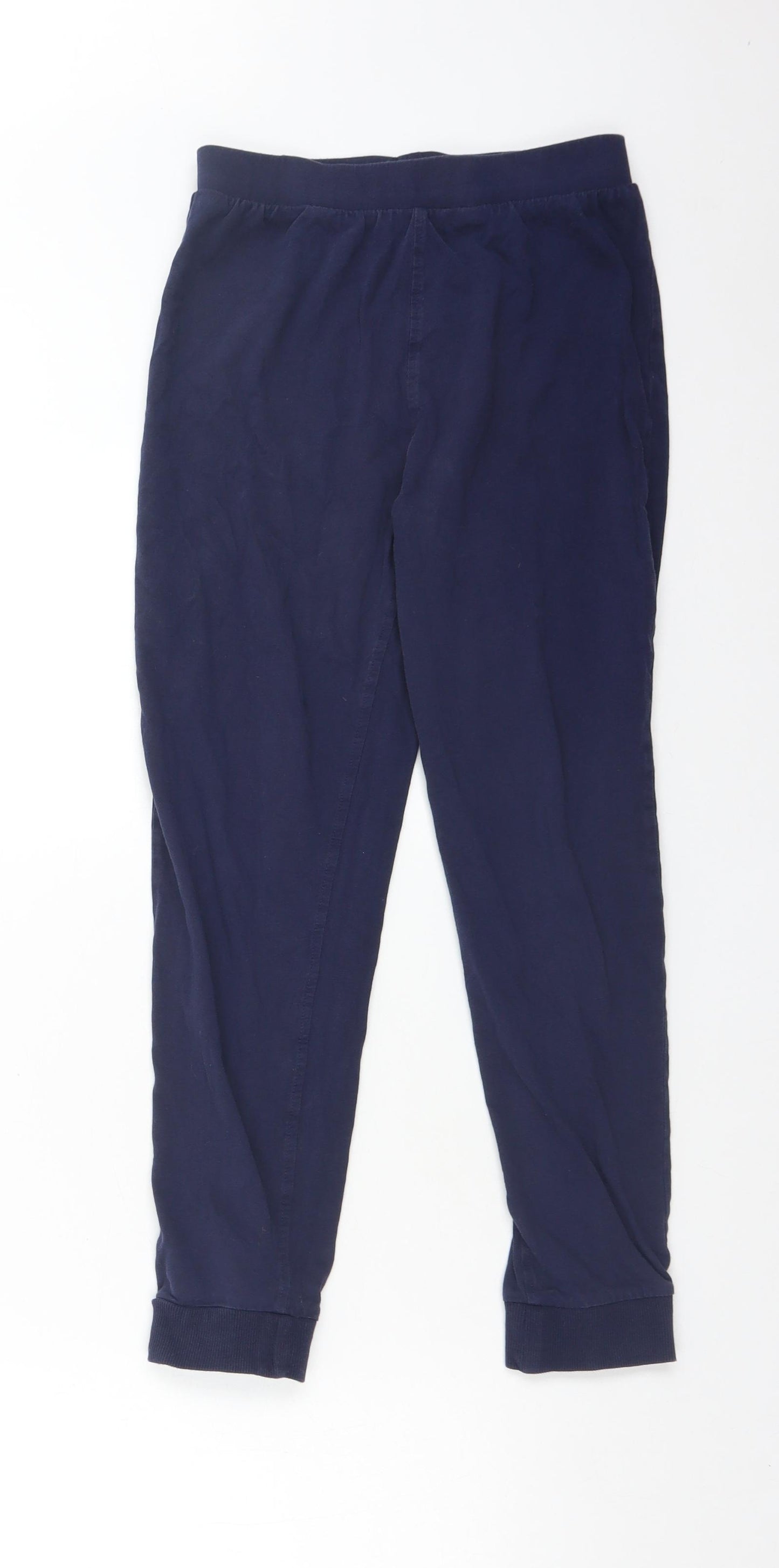 NEXT Boys Blue Solid Cotton  Pyjama Pants Size 10 Years