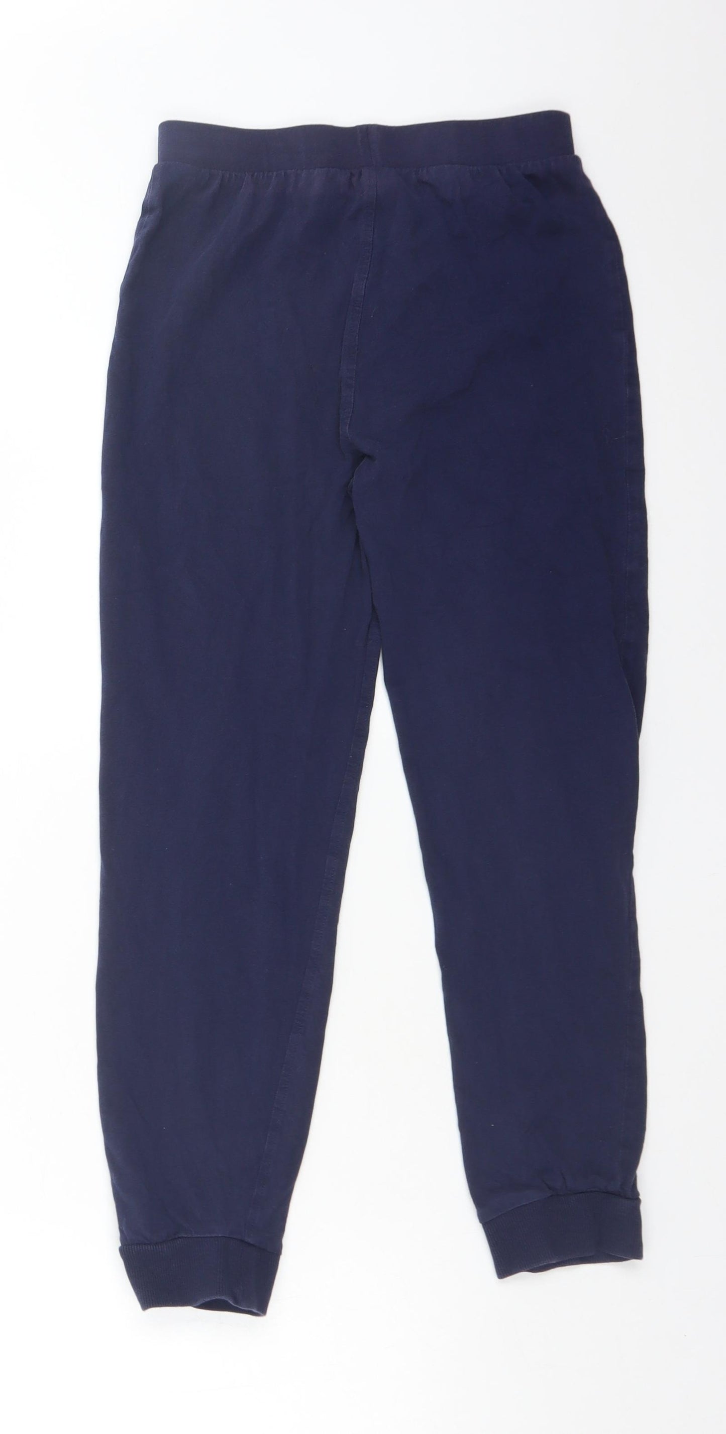 NEXT Boys Blue Solid Cotton  Pyjama Pants Size 10 Years