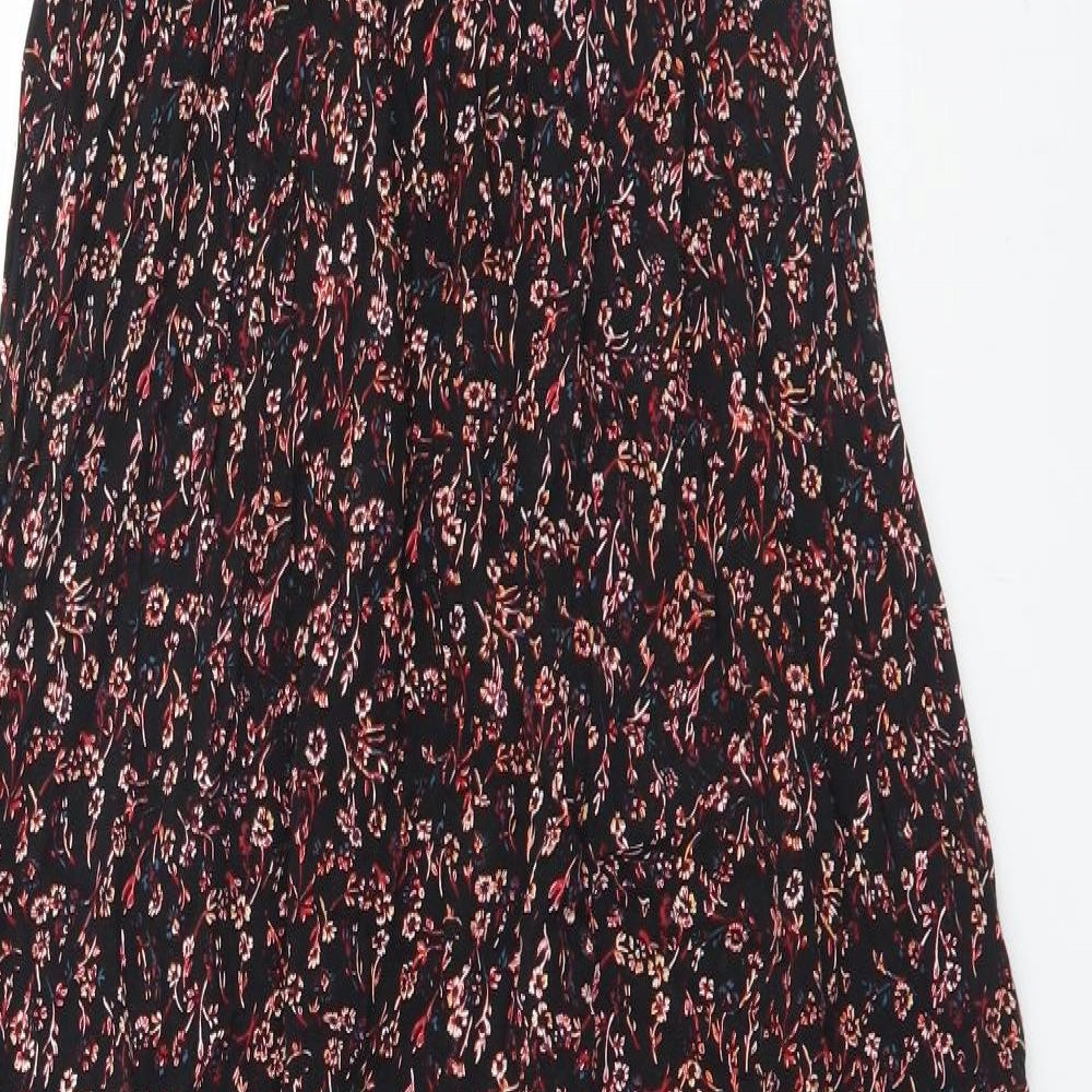 TU Womens Multicoloured Floral Viscose A-Line  Size 10  Square Neck